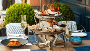 Al fresco dining Chelsea Azzurra terrace Sloane Street
