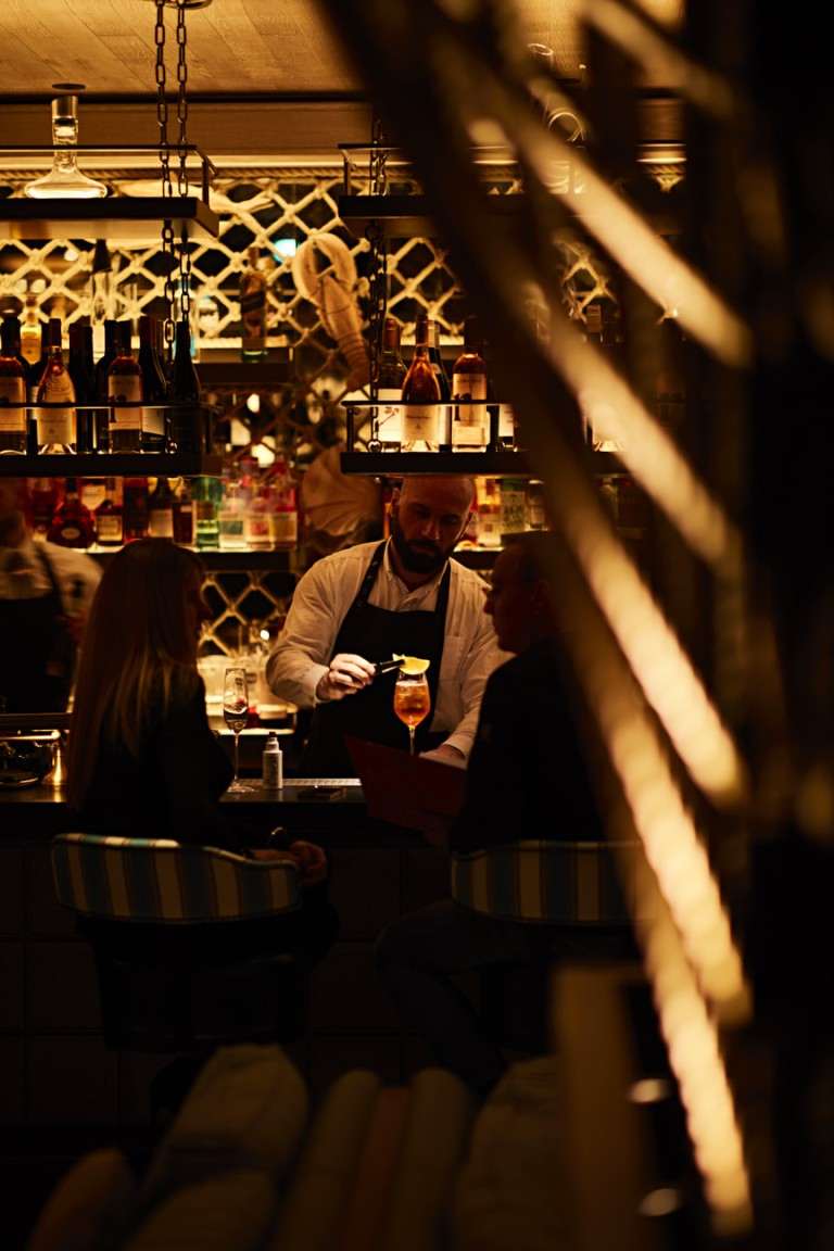 Restaurant interior of Azzurra